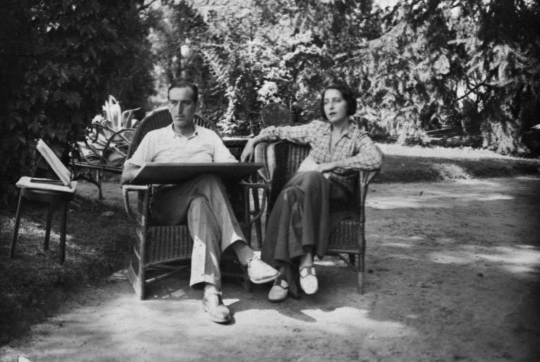 Margot junto a su marido Adolfo Parker.